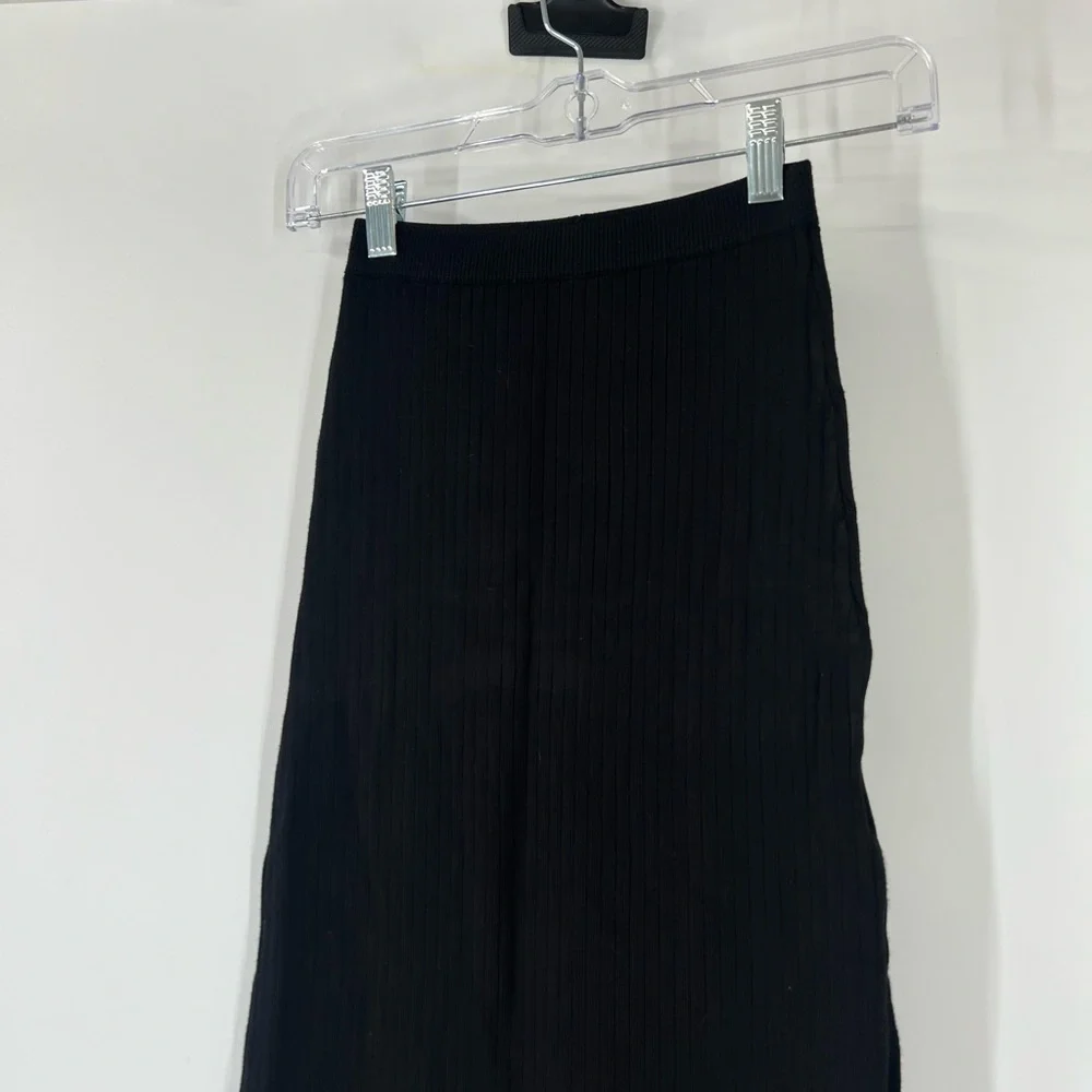 Free People Stop And Stare Set Knit Sleeveless Tank Knit Midi Skirt
